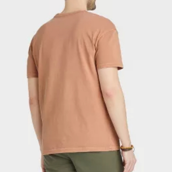 Goodfellow & Co™ Relaxed Fit Short Sleeve Pocket T-Shirt Apricot Orange L - Picture 3 of 7